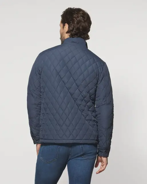 Johnnie-O - Juno Quilted Snap Jacket - Navy