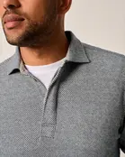 Johnnie-O  Middleton Cotton Stretch Flannel Pullover - Twilight