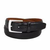 Vince Camuto - Shrunken Italian Full Grain Leather Belt - Black