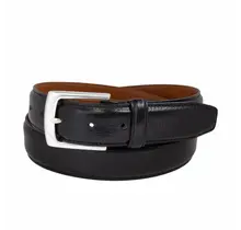 Vince Camuto - Shrunken Italian Full Grain Leather Belt - Black