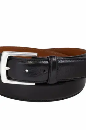 Vince Camuto - Shrunken Italian Full Grain Leather Belt - Black