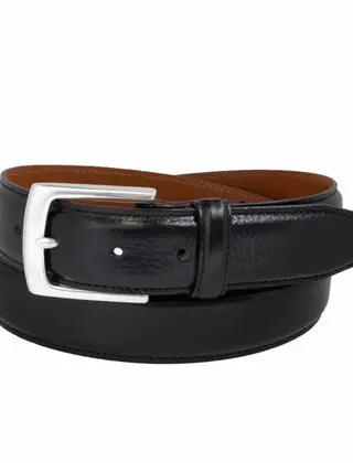 Vince Camuto - Shrunken Italian Full Grain Leather Belt - Black
