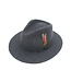 Magill Summit Wide Brim Fedora - Grey Mix/Black