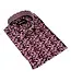 Eldorado Cotton Pattern Stretch Dress Shirt - Wine