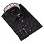 Eldorado Cotton Pattern Stretch Dress Shirt - Black