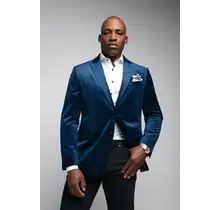 7 Downie St. Exton Velvet Dinner Jacket - Navy