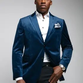 7 Downie St. Exton Velvet Dinner Jacket - Navy