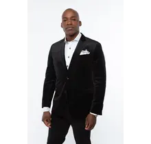 7 Downie St. Exton Velvet Dinner Jacket - Black