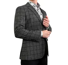 Eldorado - Bruce Windowpane Sport Coat - Grey