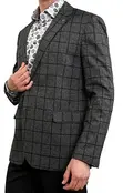 Eldorado - Bruce Windowpane Sport Coat - Grey