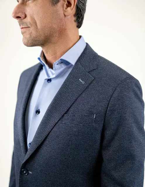7 Downie St. Langford Houndstooth Knit Sport Coat - Navy 7 Downie St. Langford Houndstooth Knit Sport Coat - Navy