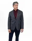 7 Downie St. Lynden Wool Blend Knit Sport Coat - Charcoal