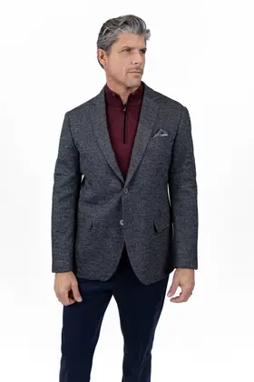 7 Downie St. Lynden Wool Blend Knit Sport Coat - Charcoal