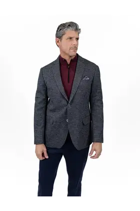 7 Downie St. Lynden Wool Blend Knit Sport Coat - Charcoal