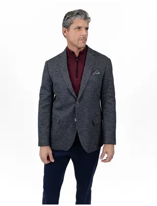 7 Downie St. Lynden Wool Blend Knit Sport Coat - Charcoal