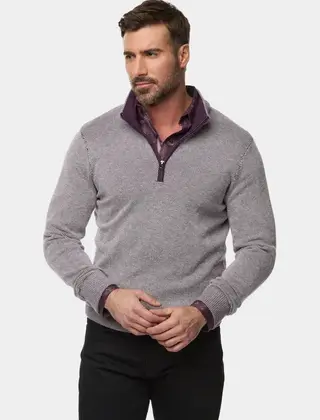 Robert Graham Shane Pullover - Dark Purple