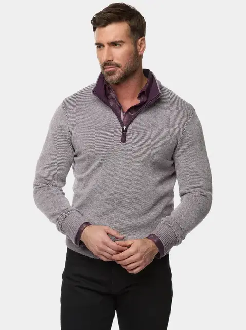 Robert Graham Shane Pullover - Dark Purple
