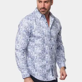 Robert Graham Long Sleeve Dress Shirt - Kano- Blue