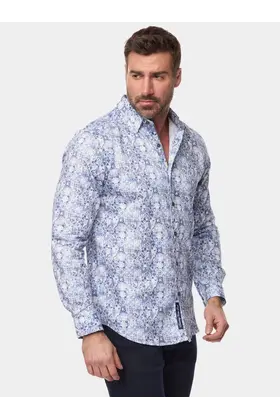 Robert Graham Long Sleeve Dress Shirt - Kano- Blue