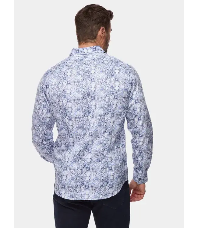 Robert Graham Robert Graham Long Sleeve Dress Shirt - Kano- Blue