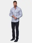 Robert Graham Long Sleeve Dress Shirt - Kano- Blue