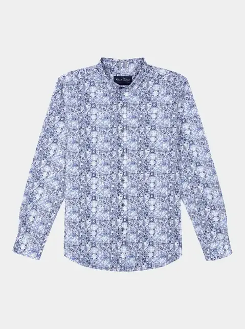 Robert Graham Long Sleeve Dress Shirt - Kano- Blue