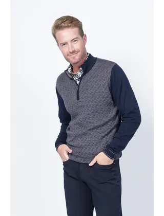 7 Downie St. 1/4 Zip Sweater - Navy