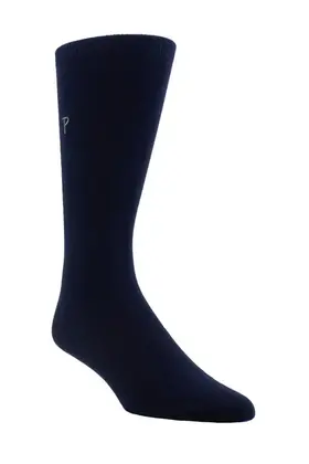 Perri’s Socks Everyday Men's Dress Crew - Navy