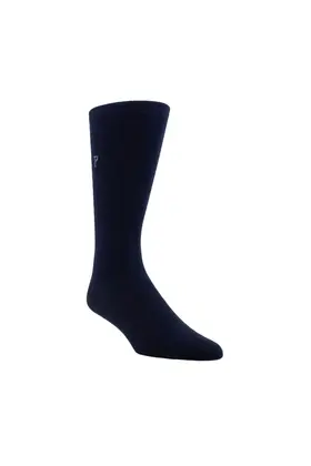 Perri’s Socks Everyday Men's Dress Crew - Navy