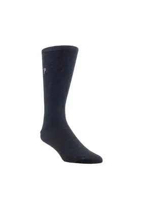 Perri’s Socks Everyday Men's Dress Crew - Charcoal Heather