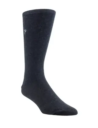 Perri’s Socks Everyday Men's Dress Crew - Charcoal Heather