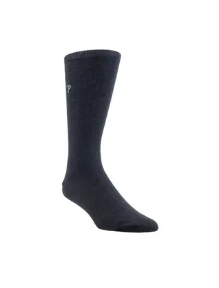 Perri’s Socks Everyday Men's Dress Crew - Charcoal Heather