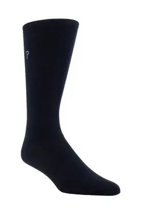 Perri’s Socks Everyday Men's Dress Crew - Black