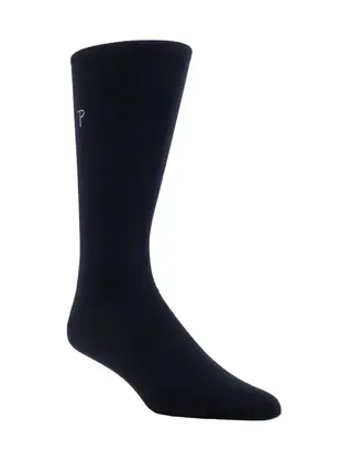 Perri’s Socks Everyday Men's Dress Crew - Black