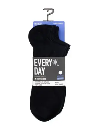Perri’s Socks Everyday Signature Low Cut Liner - 3pk - Black