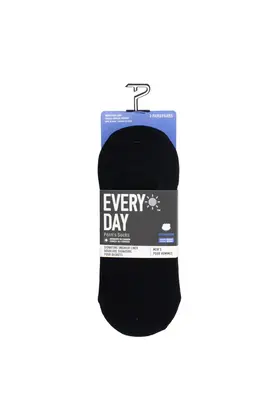 Perri’s Socks Everyday Sneaker Liner - 3Pk - Black