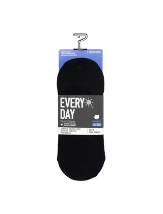 Perri’s Socks Everyday Sneaker Liner - 3Pk - Black