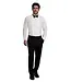 Slimfit Wing Tip 1/4 Inch Pleat  - White