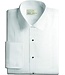 Slimfit Laydown 1/4 Inch Pleated Shirt - White