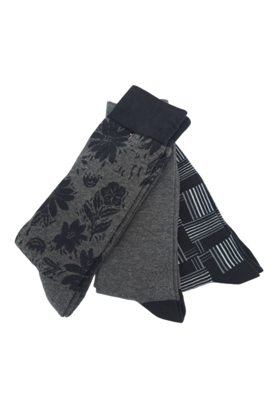 Robert Graham Multi Pattern 3-Pack  Socks - Black