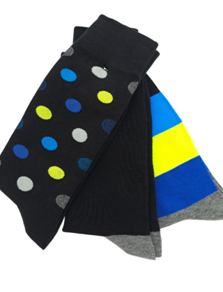 Robert Graham Multi Pattern 3-Pack  Socks - Multi