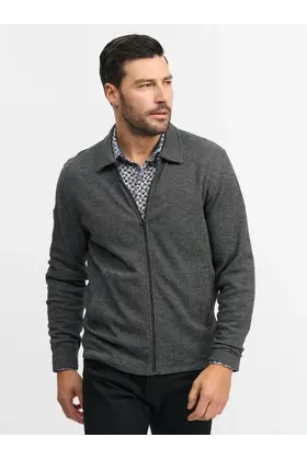 Robert Graham Dorven Full Zip Sweater- Black