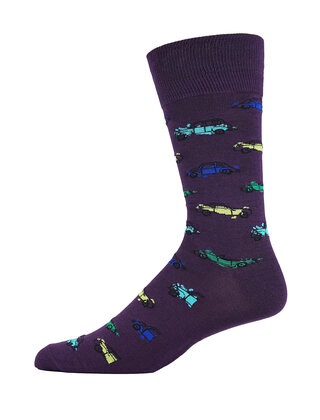 Robert Graham Classic Car Socks - Purple