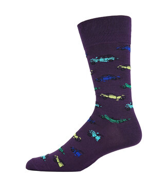 Robert Graham Robert Graham Classic Car Socks - Purple