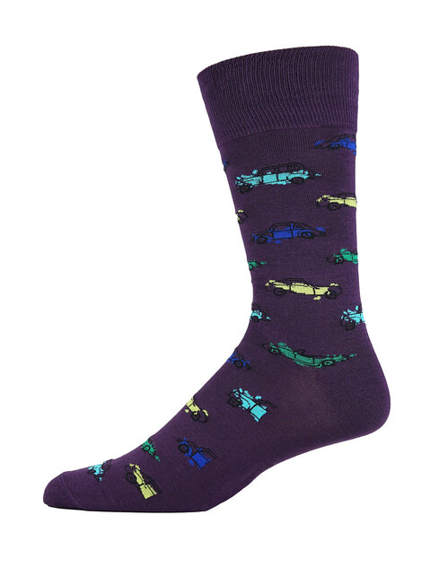 Robert Graham Classic Car Socks - Purple Robert Graham Classic Car Socks - Purple