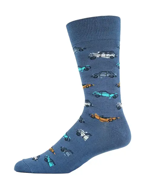 Robert Graham Classic Car Socks - Denim