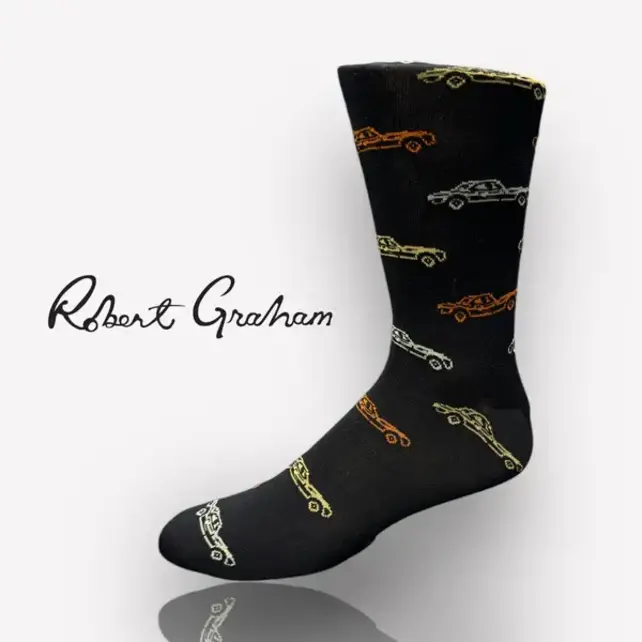 Robert Graham Car Socks - Black Robert Graham Car Socks - Black