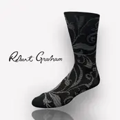 Robert Graham Floral Socks - Black Robert Graham Floral Socks - Black