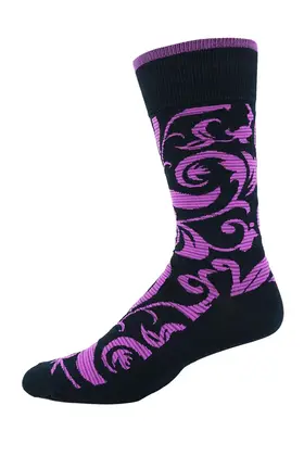 Robert Graham Floral Socks - Purple