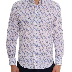 Robert Graham Dress Shirt - Blue Hawaiian